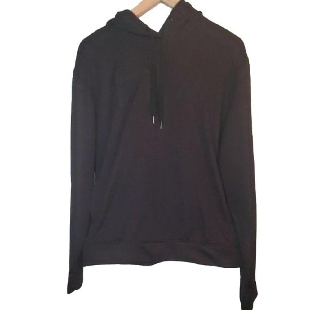 FILA | Classic Black Drawstring Hoodie  Sweater